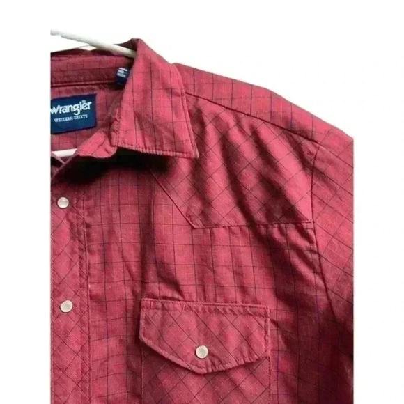 Wrangler Pearl Snap Plaid Western Wear for Men - Picture 3 of 11
